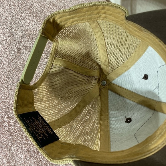 The Classics Brown Berta Brand Mesh Back Snap Back Trucker Hat - Picture 10 of 12